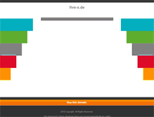 Tablet Screenshot of five-x.de